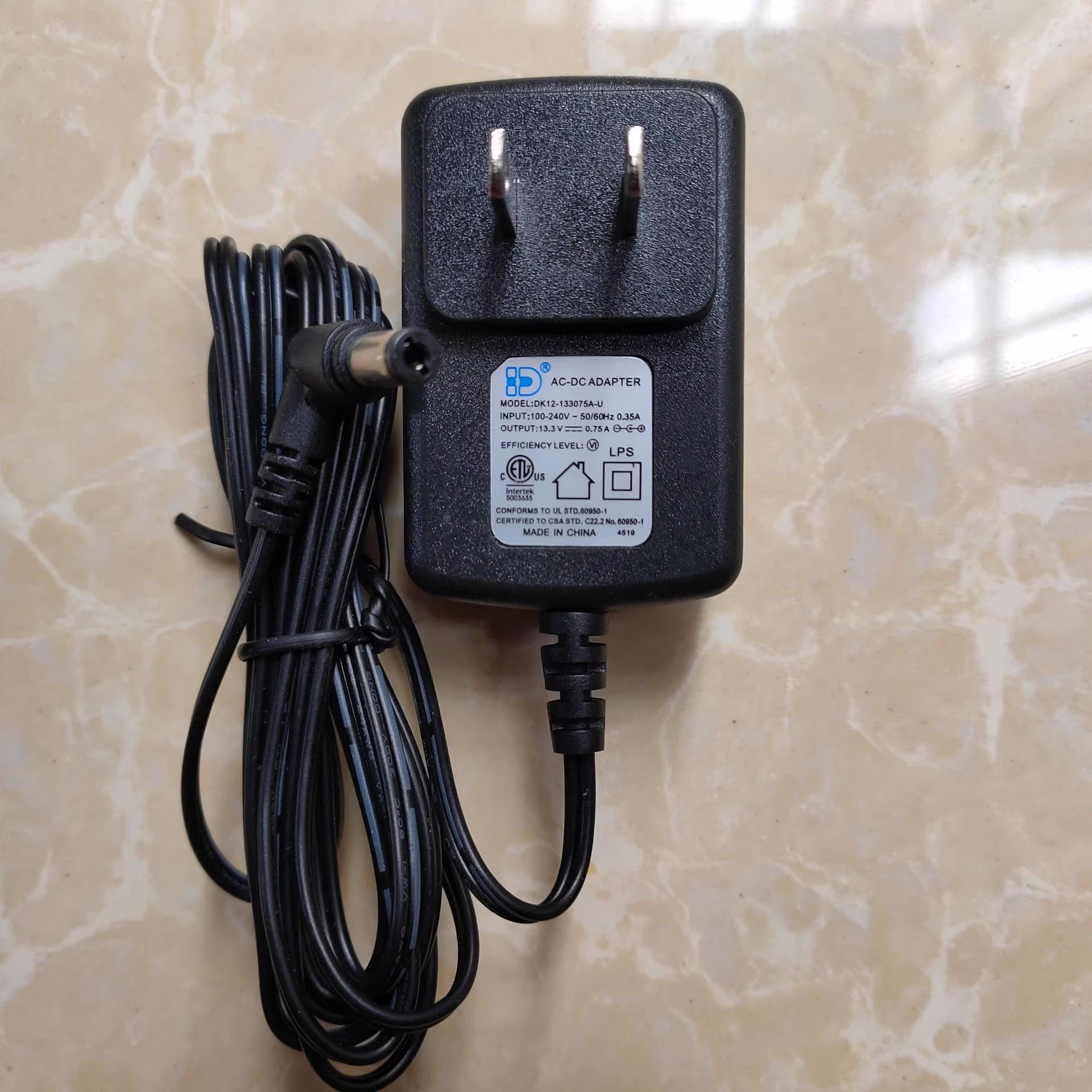 *Brand NEW* AC100-240V 50/60Hz DK12-133075A-U 13.3V 0.75A AC DC ADAPTHE POWER Supply